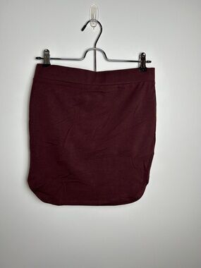 Forever 21 Wine Mini Skirt - Slim Fit